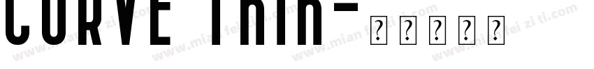 CURVE Thin字体转换